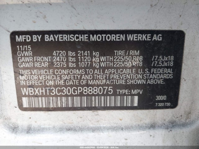 BMW X1 Xdrive28i 2016 WBXHT3C30GP888075 Image 9