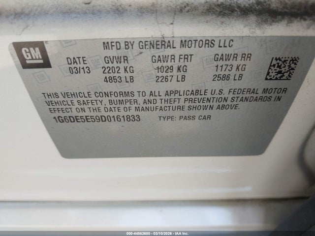 2013 CADILLAC CTS 1G6DE5E59D0161833 Photo 8