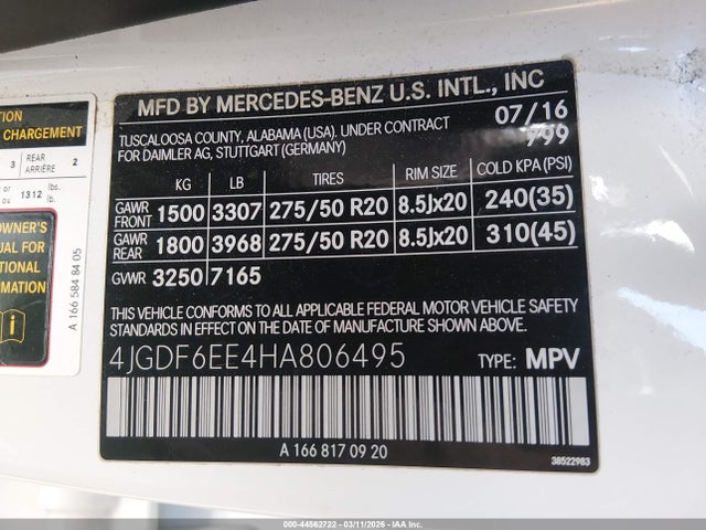 2017 MERCEDES-BENZ GLS 450 4JGDF6EE4HA806495 Photo 8