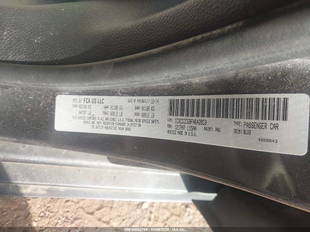 Aukcja sprzedaży 2015 Chrysler 200 C, vin: 1C3CCCCG9FN642859, numer aukcji: 44562769