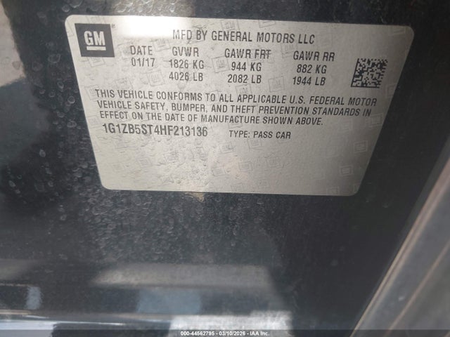 1G1ZB5ST4HF213136 Chevrolet MALIBU LS