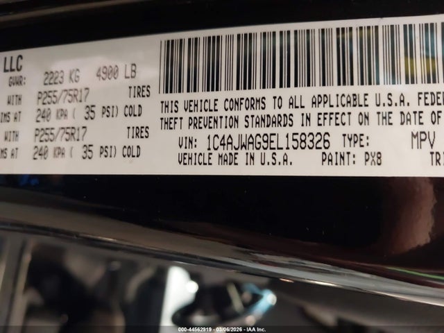 2014 JEEP WRANGLER 1C4AJWAG9EL158326 Photo 8