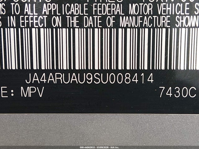 2025 MITSUBISHI OUTLANDER SPORT JA4ARUAU9SU008414 Photo 8