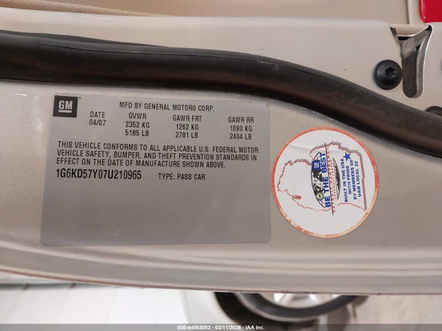 2007 CADILLAC DTS 1G6KD57Y07U210965 Photo 8