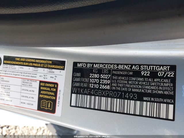 2023 MERCEDES-BENZ C 300 W1KAF4GBXPR071493 Photo 8