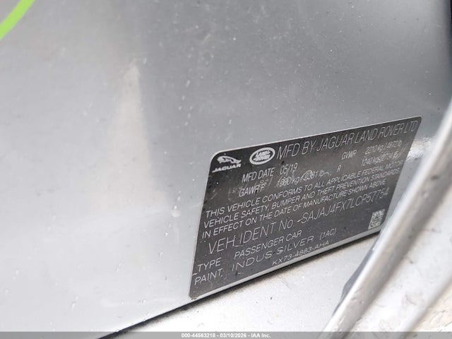 SAJAJ4FX7LCP57754 Jaguar Xe S Awd Automatic