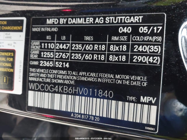 2017 MERCEDES-BENZ GLC 300 WDC0G4KB6HV011840 Photo 8