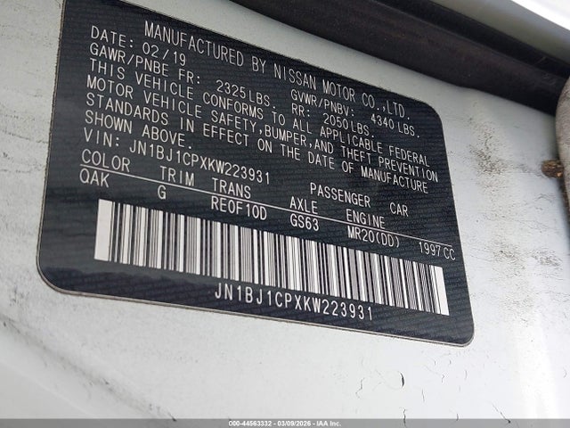 2019 NISSAN ROGUE SPORT JN1BJ1CPXKW223931 Photo 8