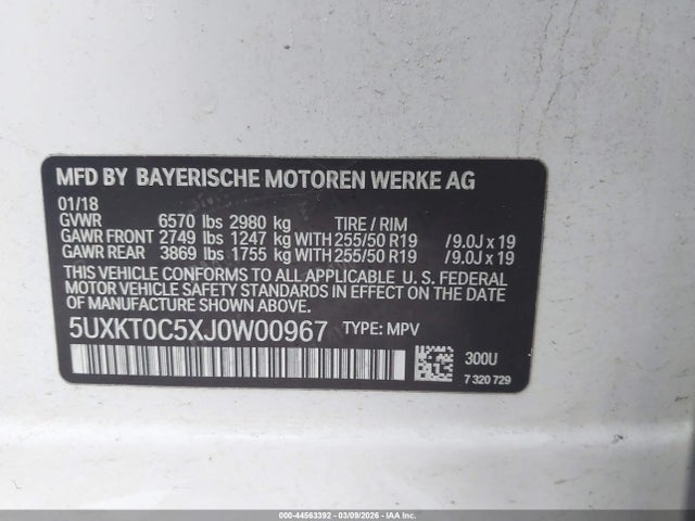 2018 BMW X5 EDRIVE 5UXKT0C5XJ0W00967 Photo 8