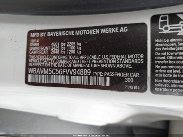 2015 BMW X1 WBAVM5C56FVV94889 Photo 8