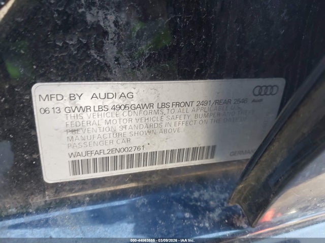 2014 AUDI A4 WAUFFAFL2EN002761 Photo 8