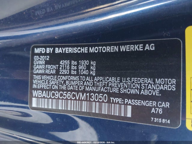 2012 BMW 135I WBAUC9C56CVM13050 Photo 8