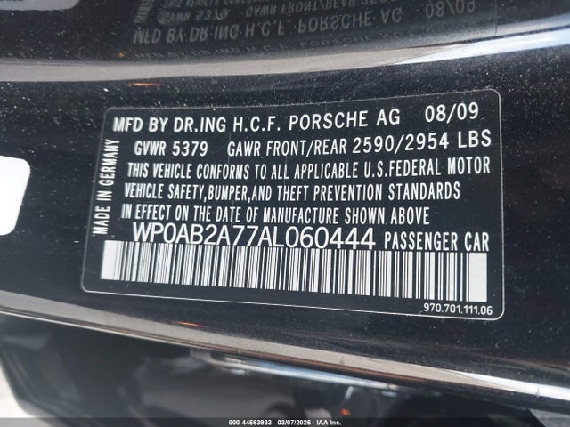 2010 PORSCHE PANAMERA WP0AB2A77AL060444 Photo 8