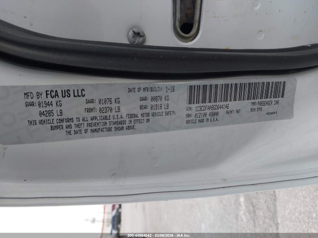 Dodge DART SE 2016 1C3CDFAA9GD644146 Image 9
