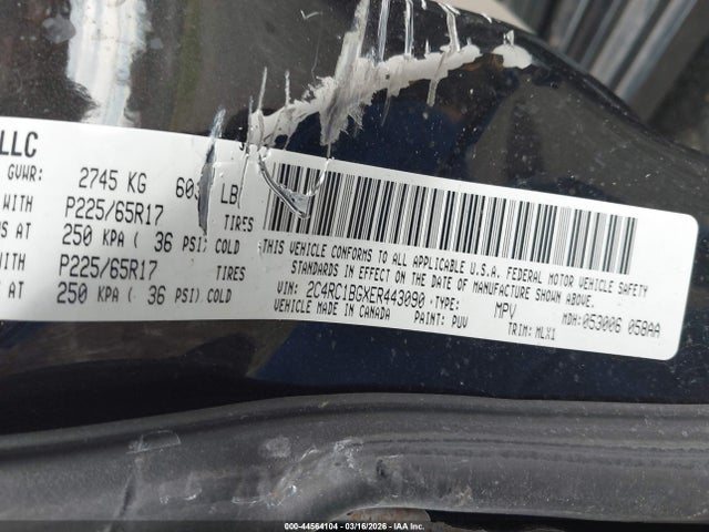 2014 CHRYSLER TOWN & COUNTRY 2C4RC1BGXER443090 Photo 8