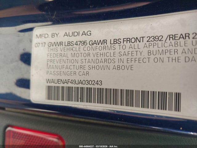 2018 AUDI A4 WAUENAF49JA030243 Photo 8