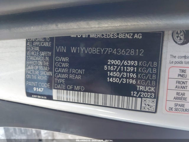 2023 MERCEDES-BENZ METRIS W1YV0BEY7P4362812 Photo 8