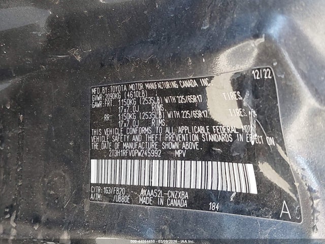 Toyota RAV4 LE 2023 2T3H1RFV0PW245992 Image 9