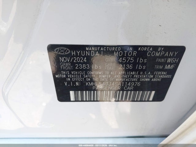 KMHL54JJ4SA114976 Hyundai Sonata Hybrid Limited