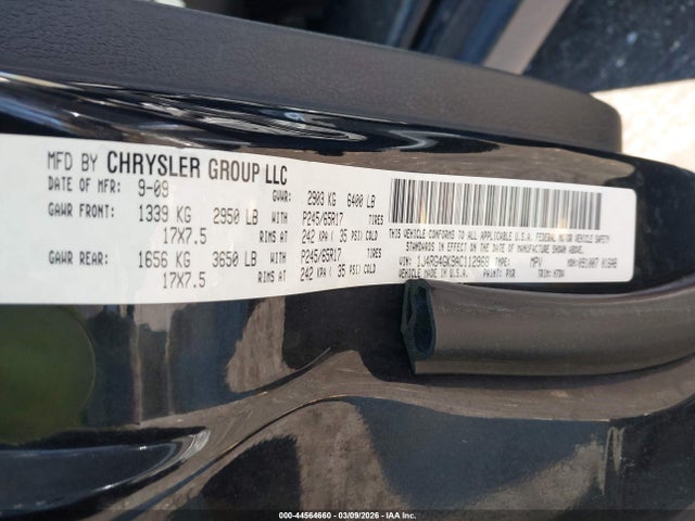 2010 JEEP COMMANDER 1J4RG4GK9AC112968 Photo 8