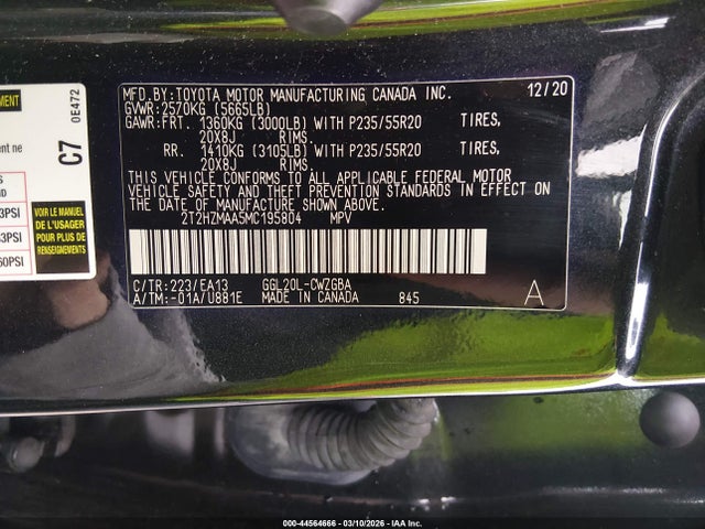 2T2HZMAA5MC195804 Lexus RX 350