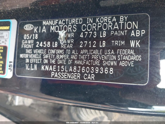 2018 KIA STINGER KNAE15LA8J6039368 Photo 8