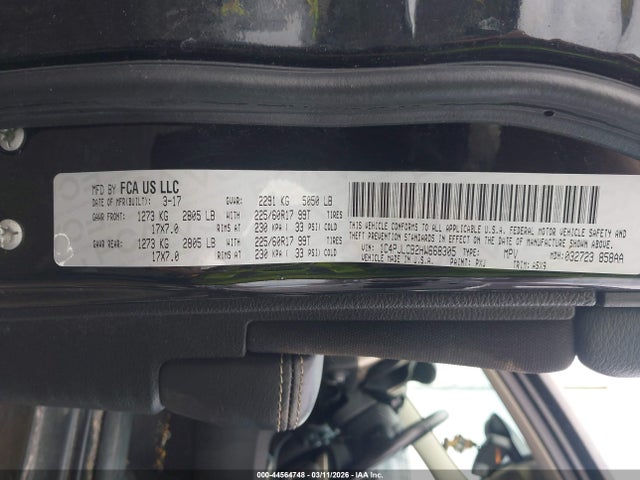 44564748 :رقم المزاد ، 1C4PJLCB2HW668305 vin ، 2017 Jeep Cherokee Latitude Fwd مزاد بيع