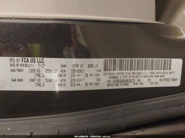 2C4RDGBG6HR836279 Dodge Grand Caravan Se