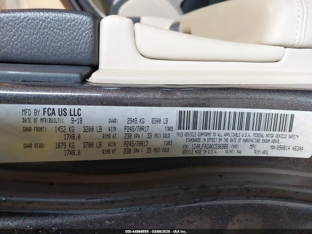 Jeep Grand Cherokee Laredo E 4x4 2019 1C4RJFAG4KC536986 Image 9