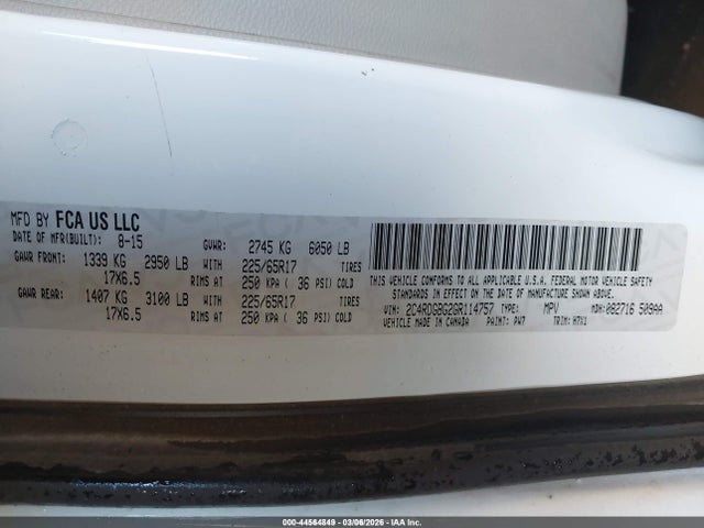 2C4RDGBG2GR114757 Dodge Grand Caravan Se