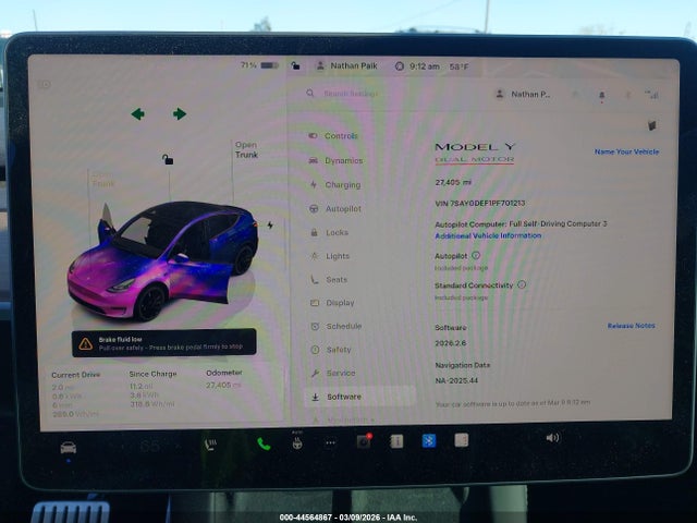 2023 TESLA MODEL Y 7SAYGDEF1PF701213 Photo 6