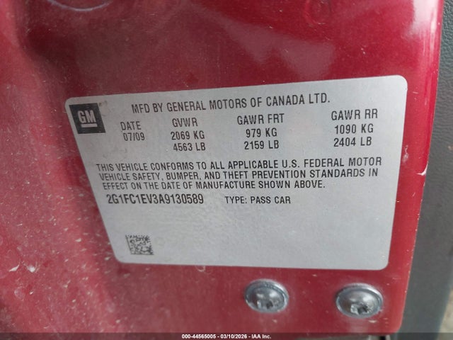 2010 CHEVROLET CAMARO 2G1FC1EV3A9130589 Photo 8