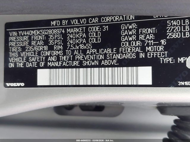 2016 VOLVO XC60 YV440MDK5G2808974 Photo 8