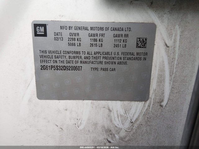 2013 CADILLAC XTS 2G61P5S32D9200607 Photo 8