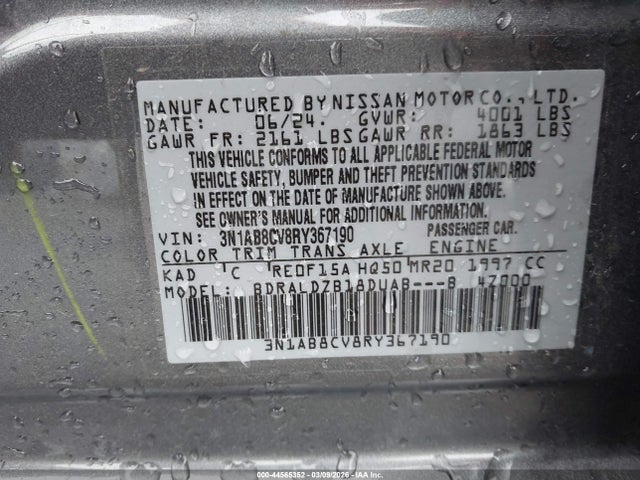 Aukcja sprzedaży 2024 Nissan Sentra Sv Xtronic Cvt, vin: 3N1AB8CV8RY367190, numer aukcji: 44565352