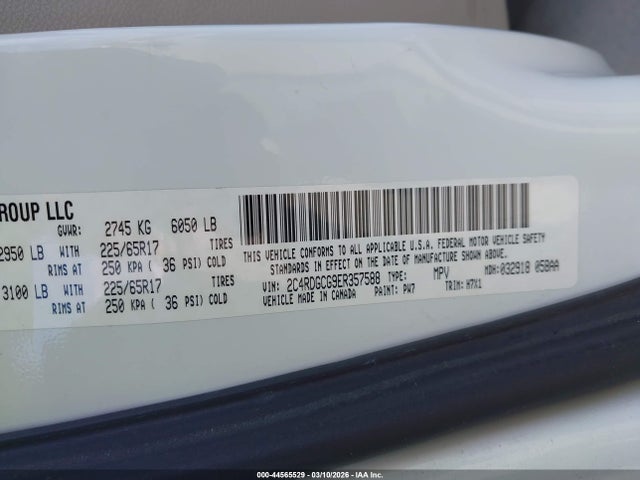 2C4RDGCG9ER357588 Dodge Grand Caravan Sxt