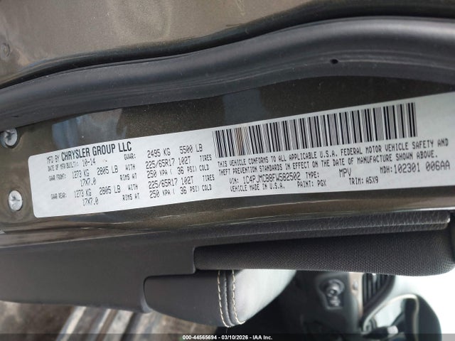 Aukcja sprzedaży 2015 Jeep Cherokee Latitude, vin: 1C4PJMCB8FW582502, numer aukcji: 44565694
