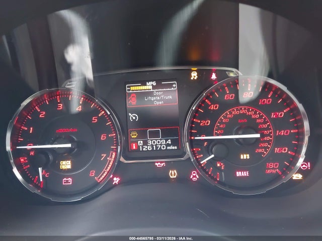 44565795 :رقم المزاد ، JF1VA1G62F9821226 vin ، 2015 Subaru Wrx Limited مزاد بيع