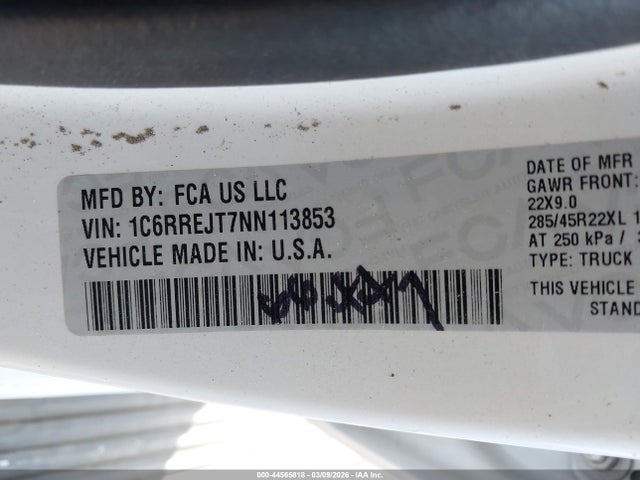 2022 RAM 1500 1C6RREJT7NN113853 Photo 8