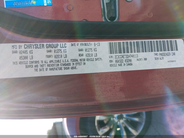 2013 CHRYSLER 300C 2C3CCAET3DH740113 Photo 8