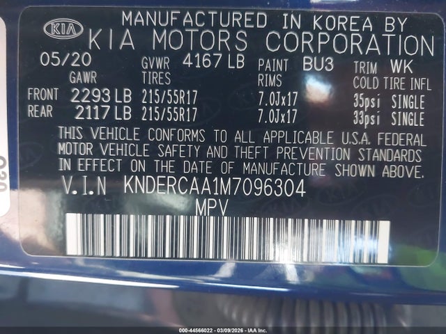 KIA SELTOS EX 2021 KNDERCAA1M7096304 Image 9