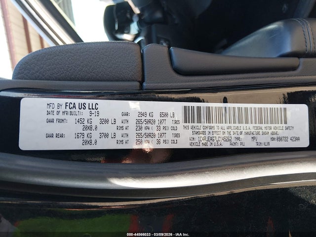 2020 JEEP GRAND CHEROKEE 1C4RJEAG7LC145262 Photo 8