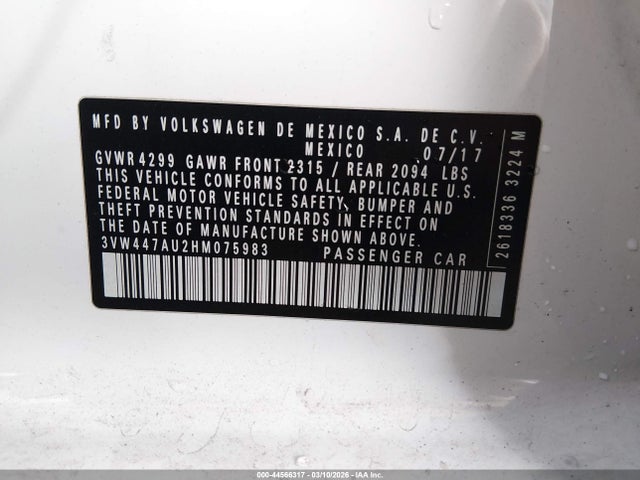 2017 VOLKSWAGEN GOLF GTI 3VW447AU2HM075983 Photo 8