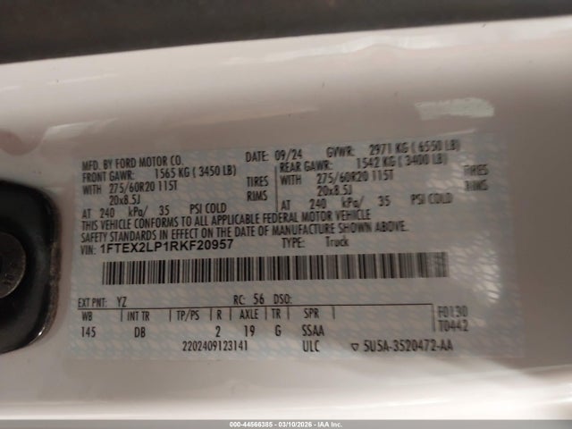 2024 FORD F-150 1FTEX2LP1RKF20957 Photo 8