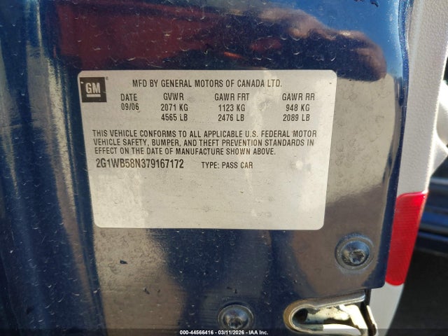 2007 CHEVROLET IMPALA 2G1WB58N379167172 Photo 8