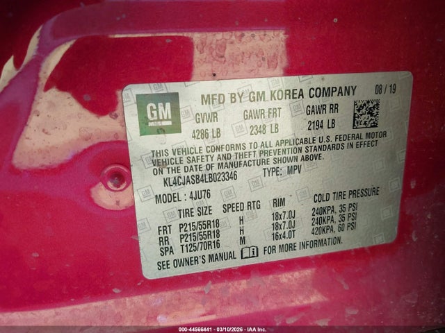 Buick Encore Fwd Preferred 2020 KL4CJASB4LB023346 Image 9