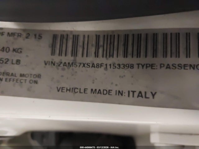 2015 MASERATI GHIBLI ZAM57XSA8F1153398 Photo 8