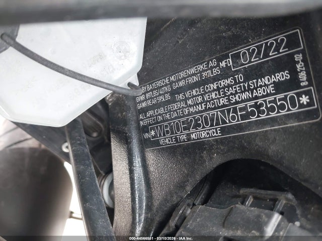 WB10E2307N6F53550 BMW S 1000 Rr