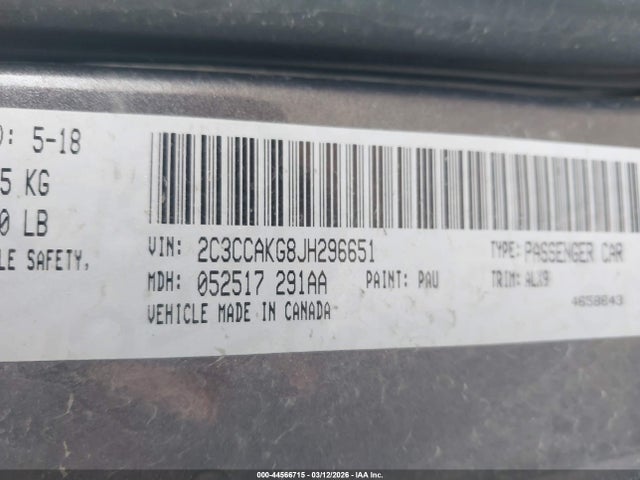 2018 CHRYSLER 300 2C3CCAKG8JH296651 Photo 8