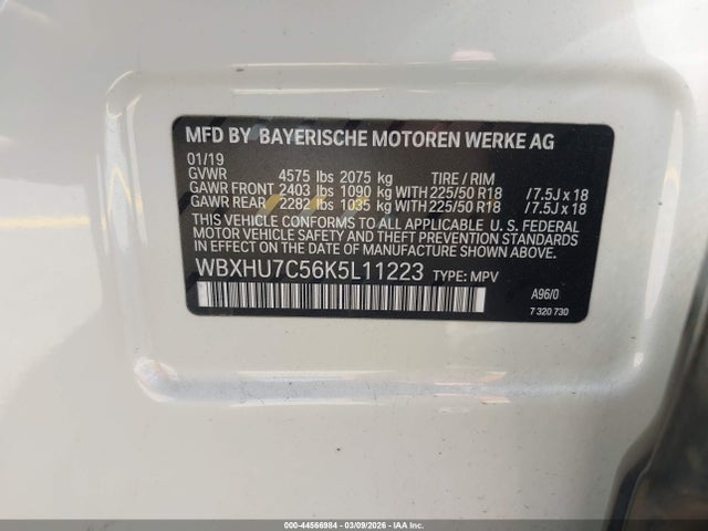 2019 BMW X1 WBXHU7C56K5L11223 Photo 8